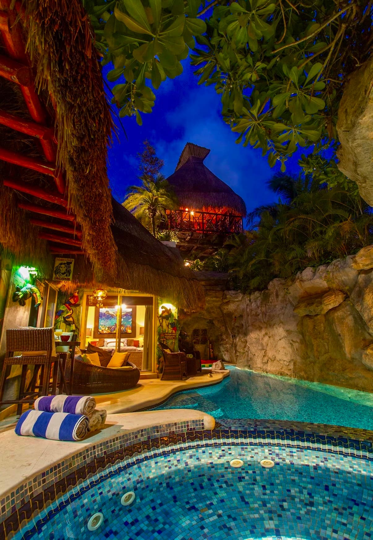 Casa Marina Grotto luxury vacation rental in Playacar, Playa del Carmen